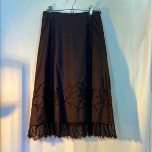 Women’s Ann Taylor Loft Elegant Black Flare Skirt